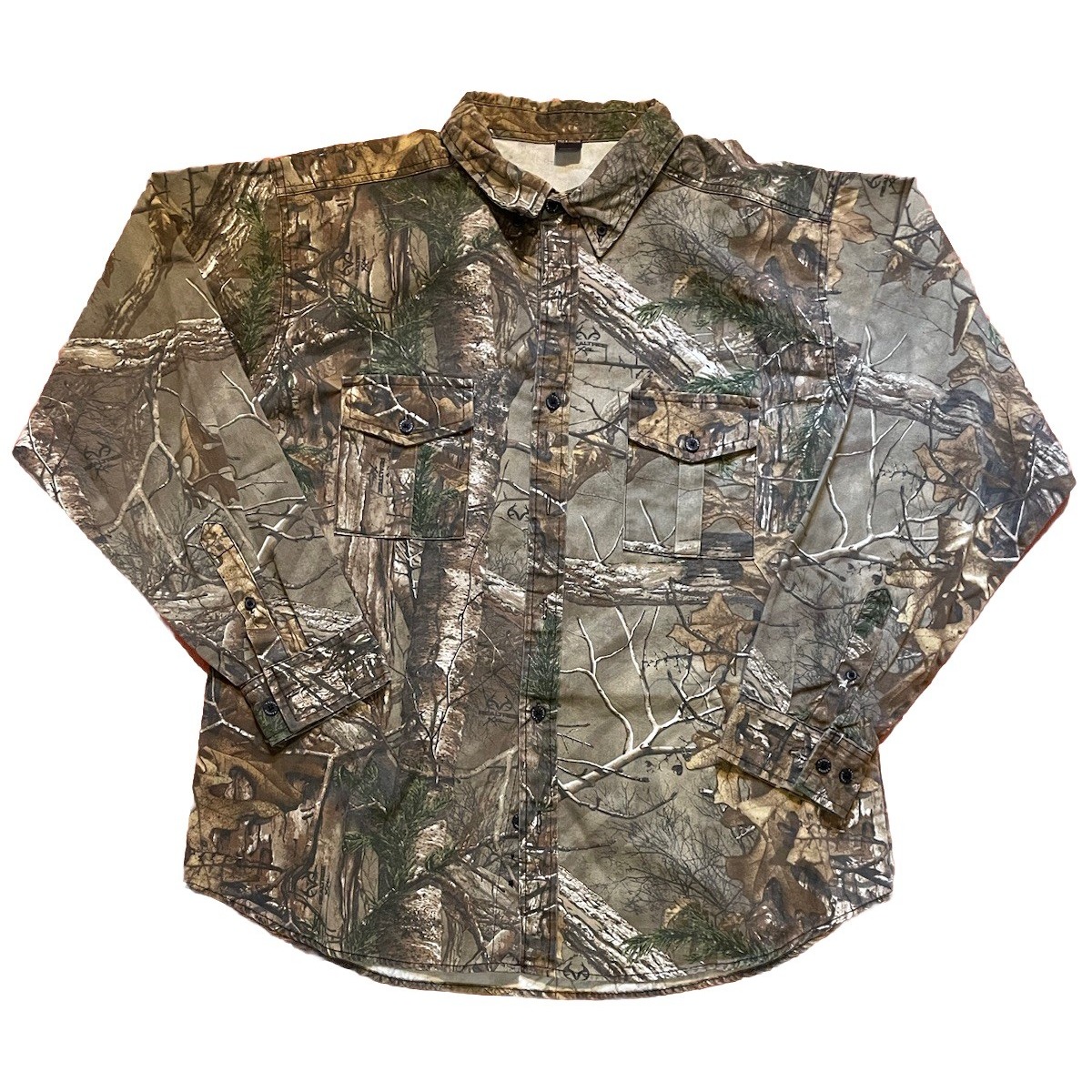 Ranger Realtree Hardwood Camo Mens 2xl Button Down Long Sleeve Camp Shirt